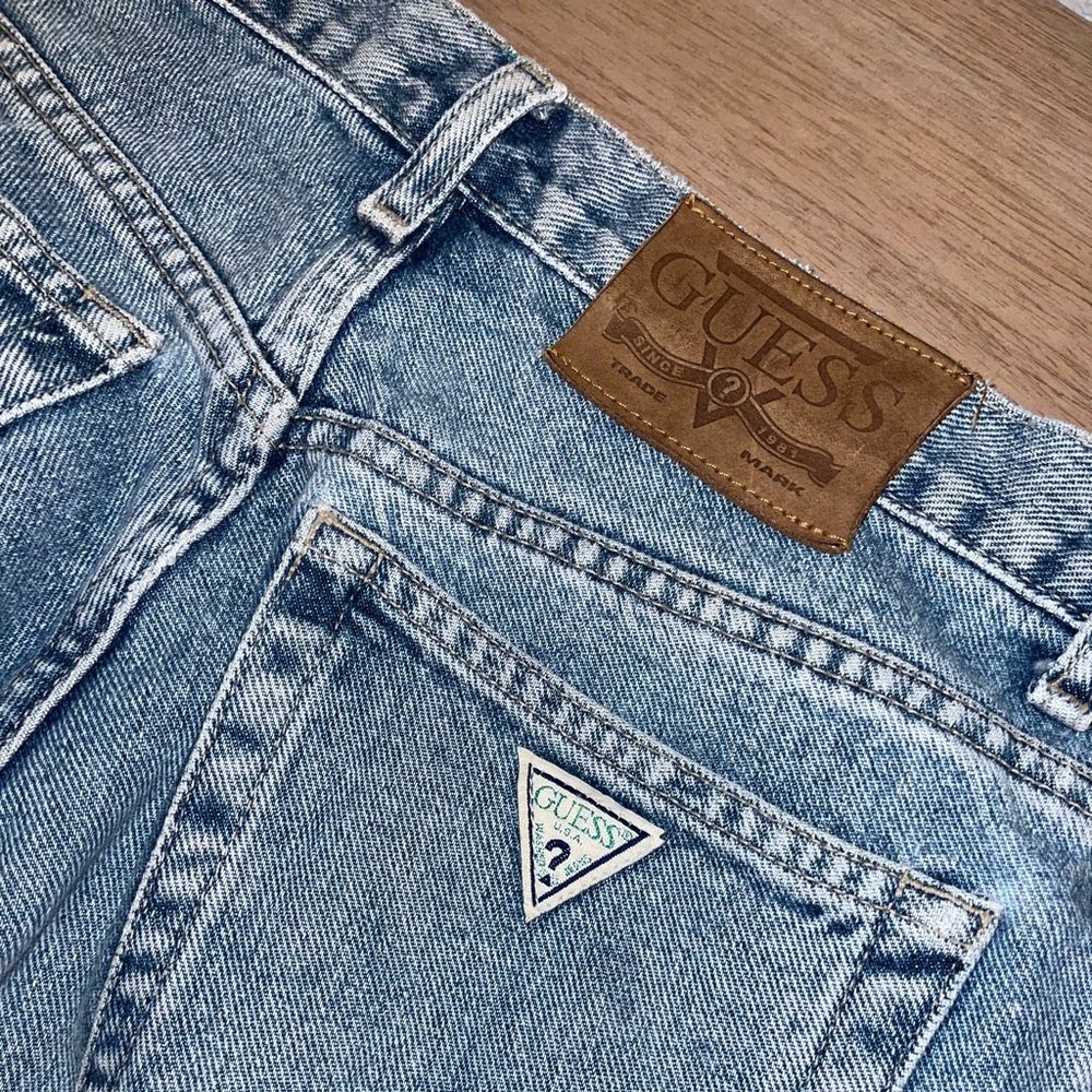 Guess Vintage Light Wash Straight Leg Jeans